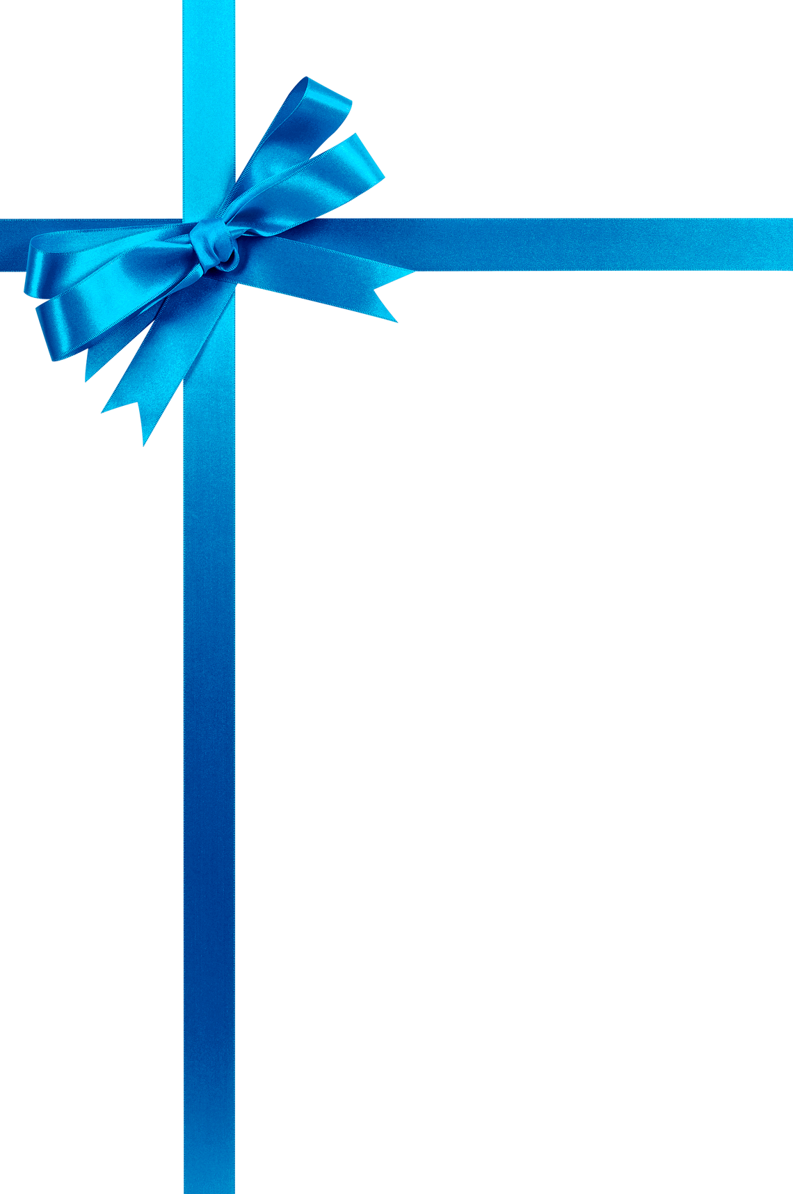 Blue Christmas Gift Ribbon 